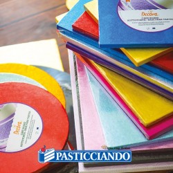 Decora 0931610 - Sottotorta Rettangolare In Cartone Argentato, Spessore 1,2 Cm, Resistente Per Torte Pesanti