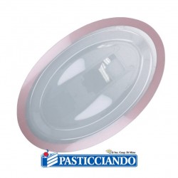  Vendita on-line di Vassoio ovale rosa in pet 40x25,3 cm GRAZIANO 