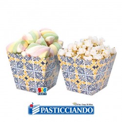  Vendita on-line di Sweet box Positano maioliche blu e giallo 6pz Big Party 