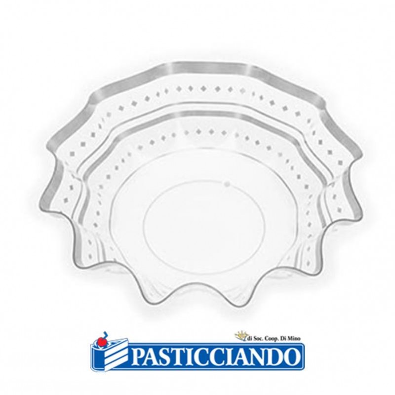 Contenitore argento decorato per confettata 22cm - GRAZIANO