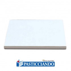  Vendita on-line di Sottotorta rigido quadrato bianco 30X30 H1,2 cm Decora 