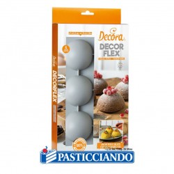  Vendita on-line di Stampo in silicone mezza sfera 7cm 6 cavità Decora 