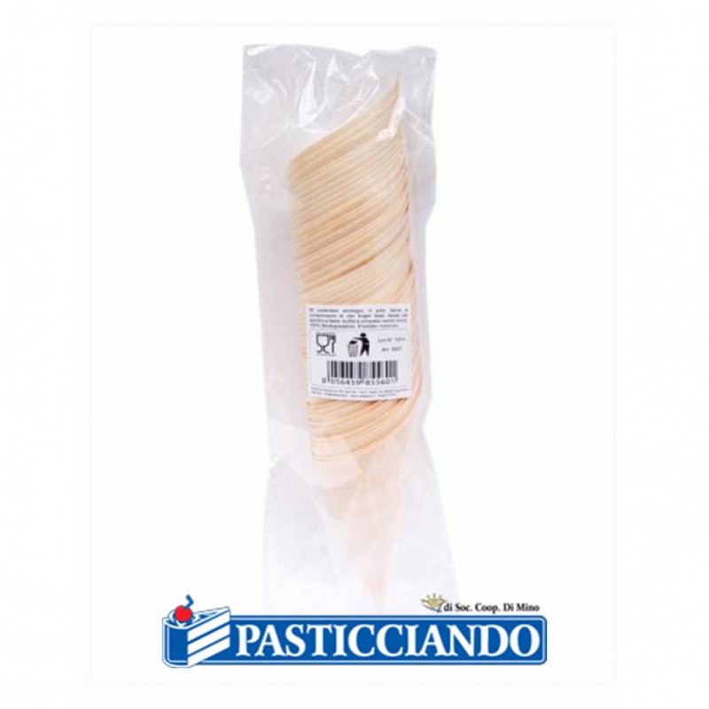 Coni in legno di pioppo per confettate o riso 50pz 13cm - Fruttidoro s.r.l.