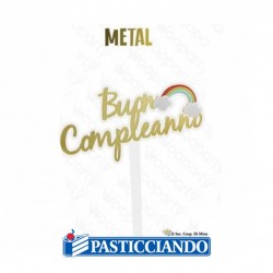  Vendita on-line di Cake topper Buon Compleanno con arcobaleno Fruttidoro s.r.l. 