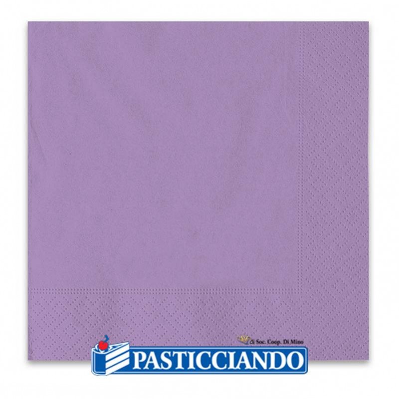 Tovaglioli lilla 33x33cm 40pz - Big Party