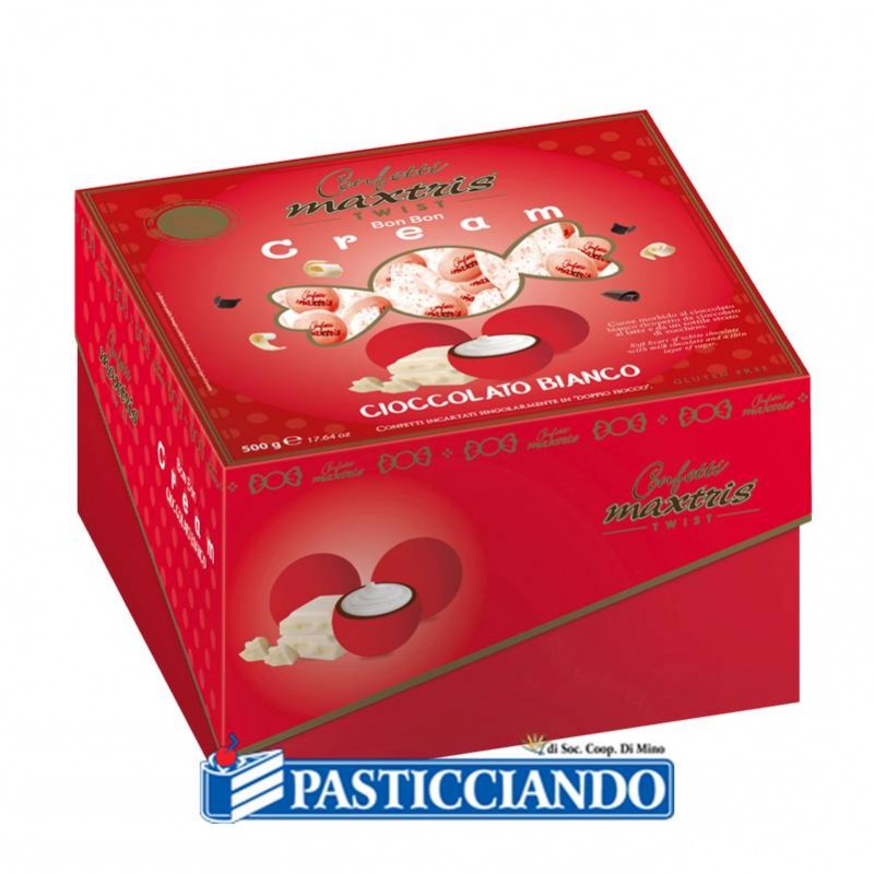 Vassoio Twist Bon Bon Cream rosso 500gr - Maxtris