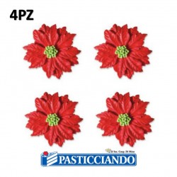  Vendita on-line di Stelle di Natale in zucchero 4pz Ambra's 
