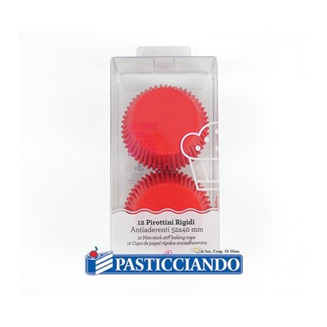 Pirottini rigidi rossi 12pz - Decora