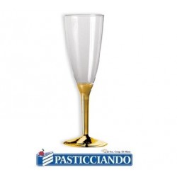 Basi flute argento o oro metal Big Party in vendita online