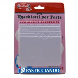  Vendita on-line di Set raschietti per torta 4pz GRAZIANO 