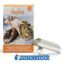  Vendita on-line di Stampi per cannoli siciliani 6pz Decora 