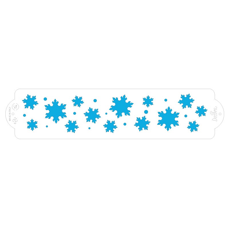 Stencil frozen star - Decora