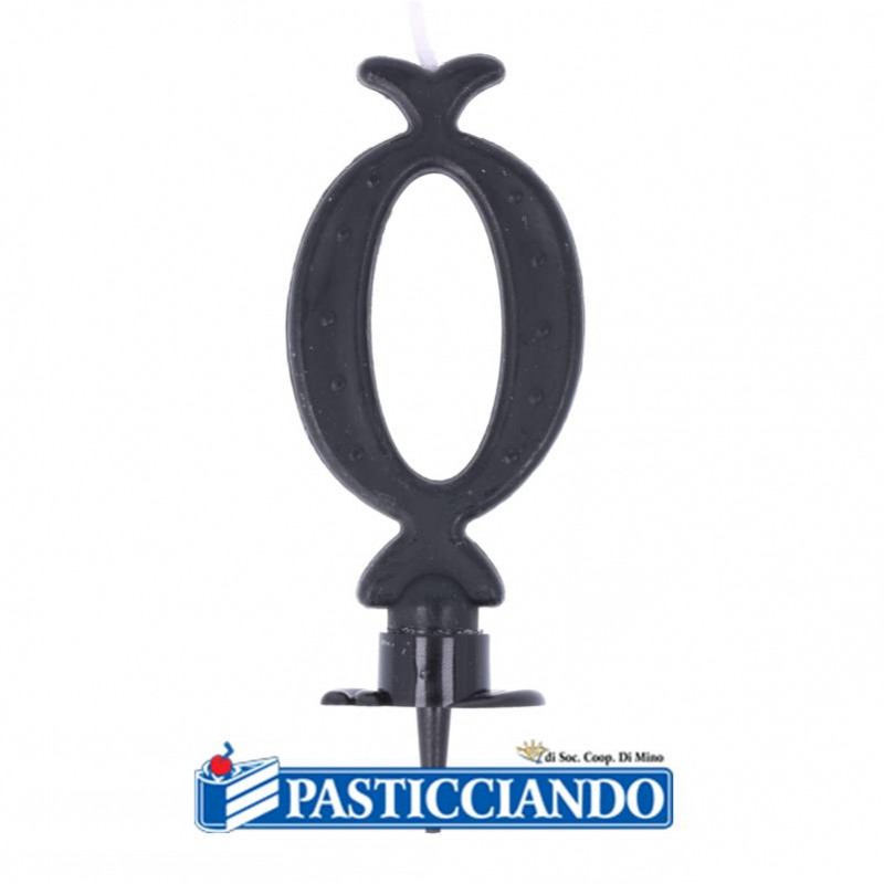 Candela numero 0 nera - GRAZIANO