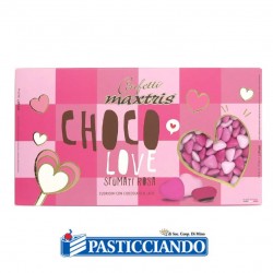  Vendita on-line di Confetti cuori piccoli sfumati rosa 500gr Maxtris 