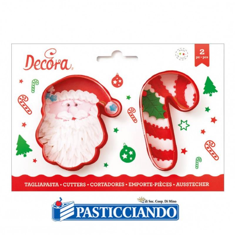 Tagliapasta Babbo Natale Candy Cane - Decora