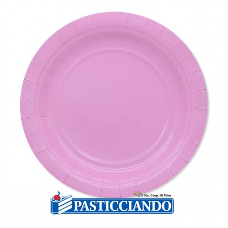 Piatti rosa biodegradabili - Big Party