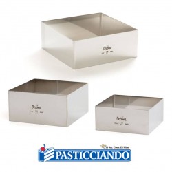 Quadrato inox 15X15 H6 cm Decora in vendita online