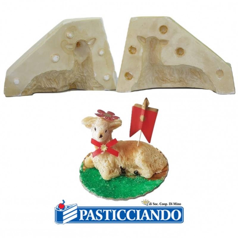 Stampo Da Forno In Ceramica Per Agnello Pasquale - Orion, 34x17,5x10 Cm, Smaltato Marrone, Adatto A Microonde E Lavastoviglie