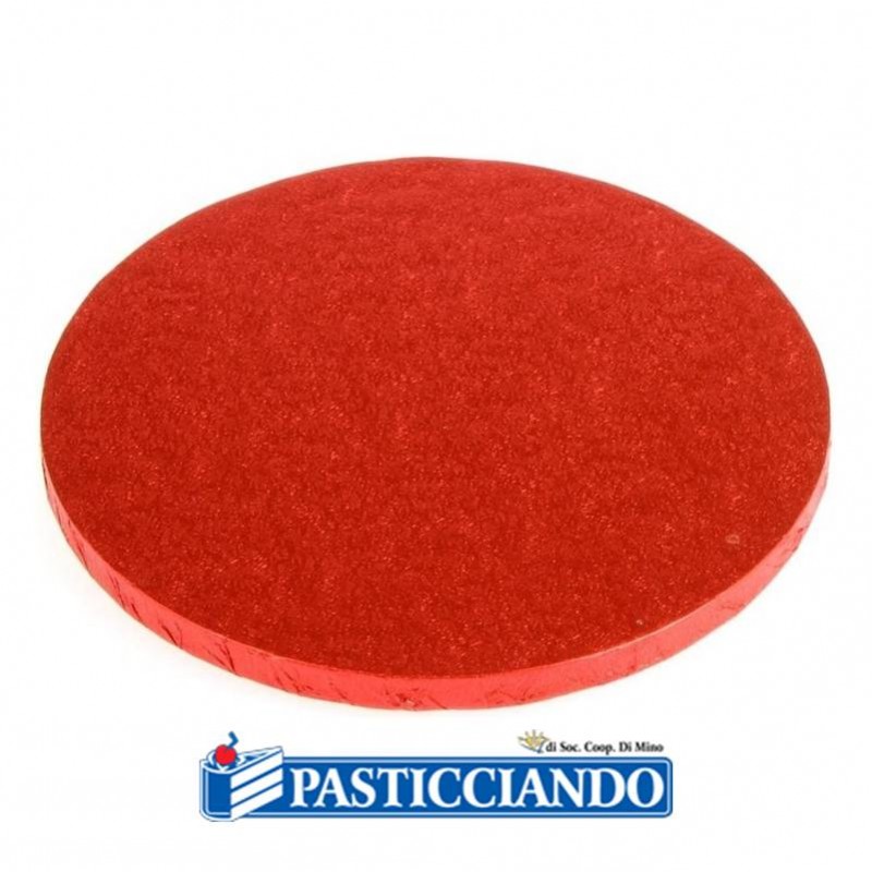Cakeboard bakery rosso D.25 h1,2 cm - Decora