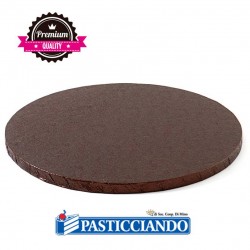 Sottotorta rigido rotondo marrone D.35 H1,2 cm Decora in vendita online