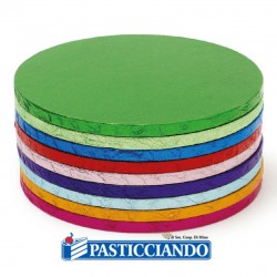 Sottotorta rigido rotondo verde scuro D.35 H1,2 cm Decora in vendita online