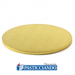 The Baked Studio 8 Sottotorte Rotondi 25,4 Cm - Spessore 12 Mm, Piatti In Cartone Ondulato Argento Per Torte Multistrato, Compleanno, Matrimonio