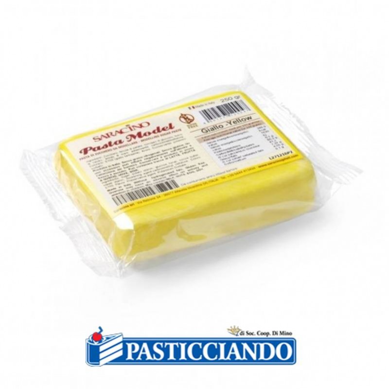 Pasta di zucchero model gialla 250gr - Saracino