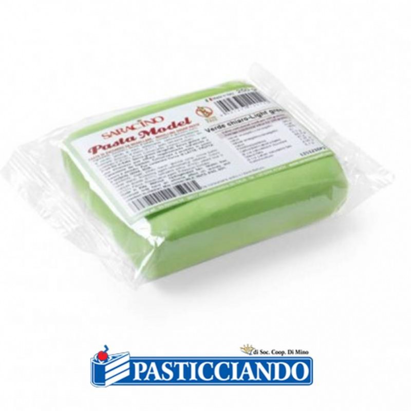 Pasta di zucchero model verde chiaro 250gr