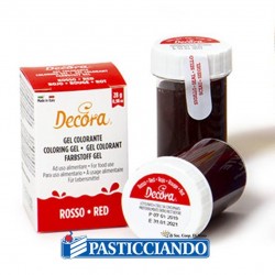  Selling on-line of Gel colorante rosso intenso Decora 