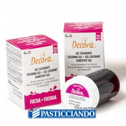 Gel colorante fucsia intenso Decora in vendita online