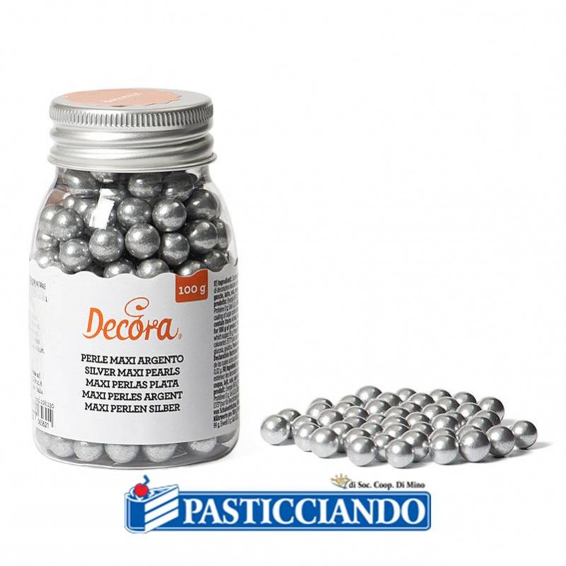 Perle grandi argento 100gr - Decora