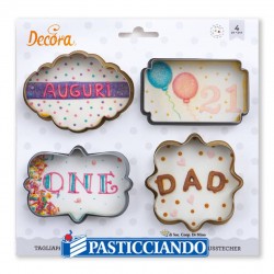 Vendita on-line di Set tagliapasta mini cornici 4pz Decora 