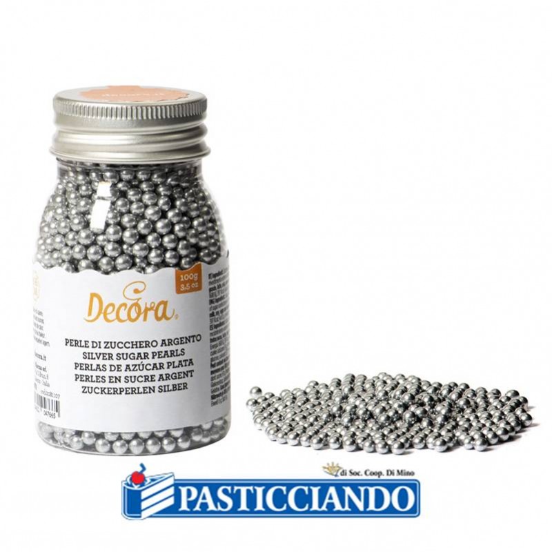 Perle argentate 100gr - Decora
