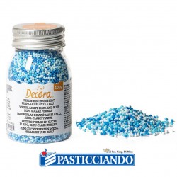  Vendita on-line di Perline bianco celeste blu 100gr  