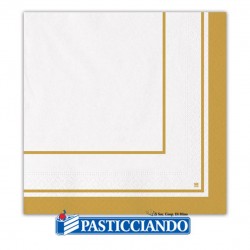  Vendita on-line di Tovaglioli classic oro 33x33  