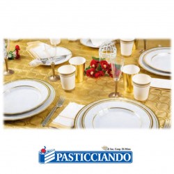 Piatti classic oro metal D.25 Big Party in vendita online