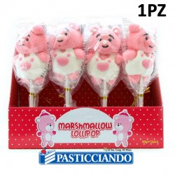 Lecca mallow orsacchiotto rosa  45gr Ingrosso Grillo s.r.l. in vendita online