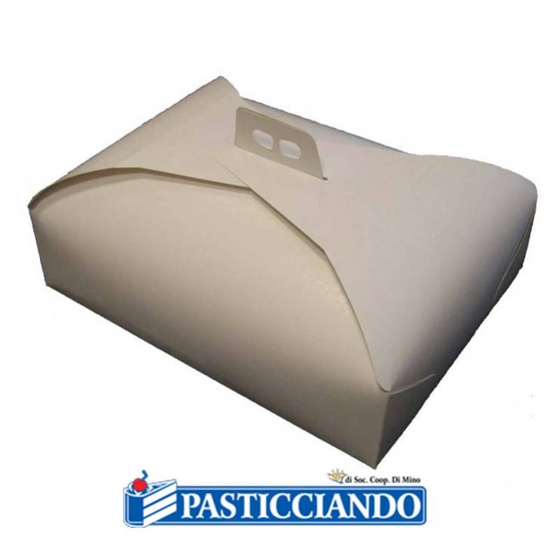 Scatola porta torta bianca damascata 41x51 - Cartonplastica Patrizio s.r.l.