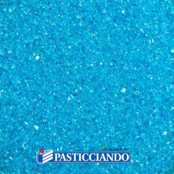 Zucchero glitterato azzurro 100gr Decora in vendita online
