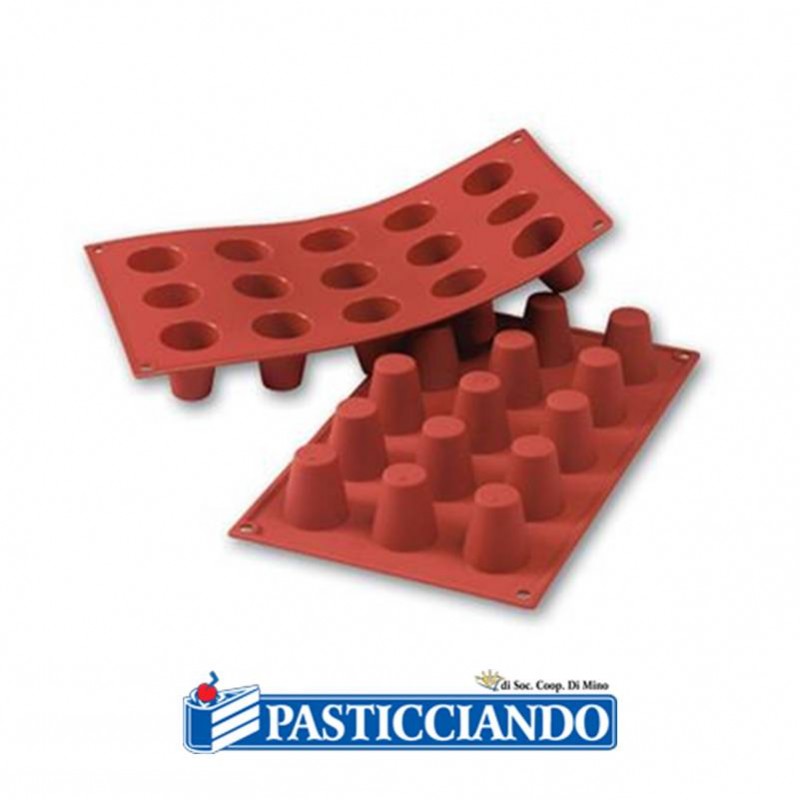 Stampo in silicone babà D.3,5 15 cavità FR031 - Pavoni